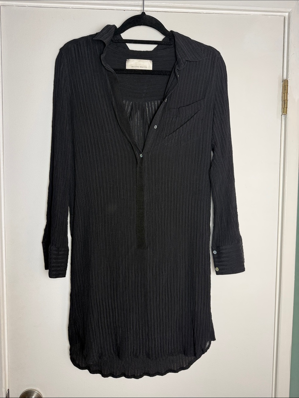 Brochu Walker Black St. Tropez Oversized Dress Cover - Size 6 / Small